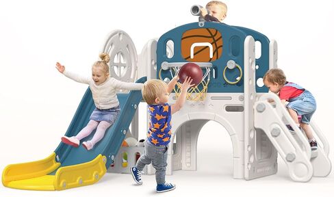 BIERUM 9 in 1 Toddler Slide, Baby Slide for Toddlers Age 1-3 Outdoor Indoor in Saudi Arabia