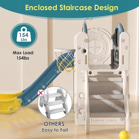 BIERUM 9 in 1 Toddler Slide, Baby Slide for Toddlers Age 1-3 Outdoor Indoor in Saudi Arabia