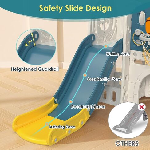 BIERUM 9 in 1 Toddler Slide, Baby Slide for Toddlers Age 1-3 Outdoor Indoor in Saudi Arabia