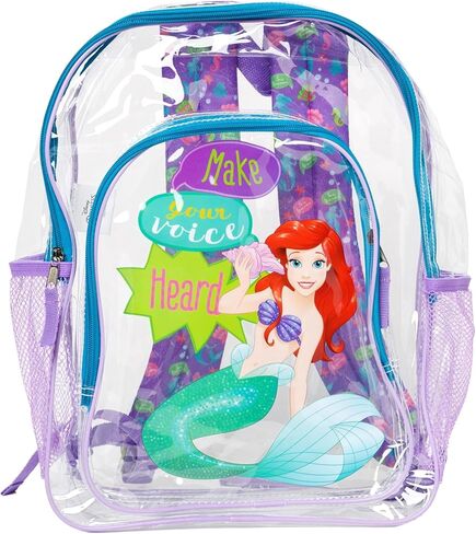 Disney The Little Mermaid Transparent 16" Backpack in Saudi Arabia