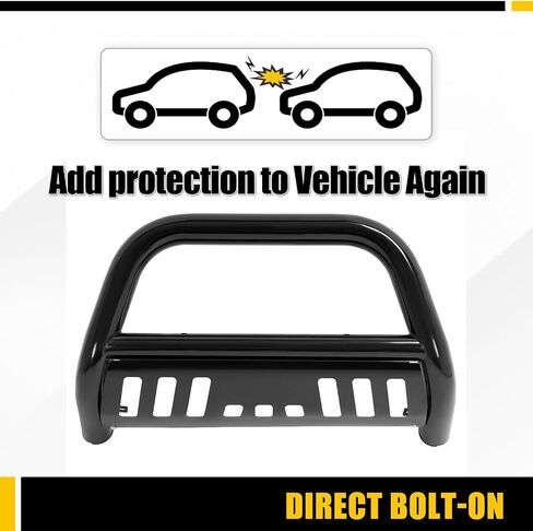 KUAFU Bull Bar Brush Guard Compatible with 2009-2015 Honda Pilot Grille Grill Guard Impact Bar 304 Stainless Steel Polishing Silvery in Saudi Arabia