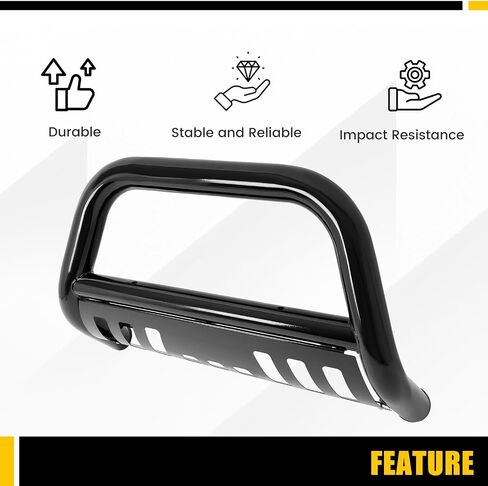 KUAFU Bull Bar Brush Guard Compatible with 2009-2015 Honda Pilot Grille Grill Guard Impact Bar 304 Stainless Steel Polishing Silvery in Saudi Arabia