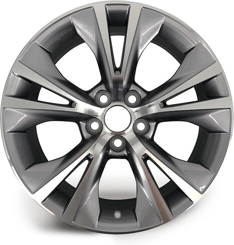 New 18x7.5 Inch 18" Alloy Wheel for 2014–2019 Toyota Highlander | OEM Design Rim | Machined Gray | Single Front or Rear Factory-Style Replacement Car Wheel | Direct Fit - OE Stock Specs | 75162 75162A in Saudi Arabia
