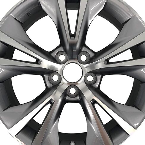 New 18x7.5 Inch 18" Alloy Wheel for 2014–2019 Toyota Highlander | OEM Design Rim | Machined Gray | Single Front or Rear Factory-Style Replacement Car Wheel | Direct Fit - OE Stock Specs | 75162 75162A in Saudi Arabia