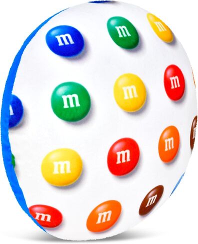 IScream M & M's 10.75 "Mini Round Plush Fleece Double Side Plowsh ، Red in Saudi Arabia