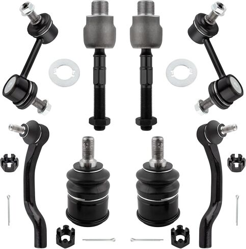 Boxi (مجموعة من 8) روابط نهاية Sway Sway Bar + مفاصل الكرة السفلى + نهايات قضيب التعادل الداخلية والخارجية مناسبة لهوندا أكورد 2008 2009 2010 2012 | استبدال K90456 K90457 K500081 ES800459 ES800460 EV800461 in Saudi Arabia