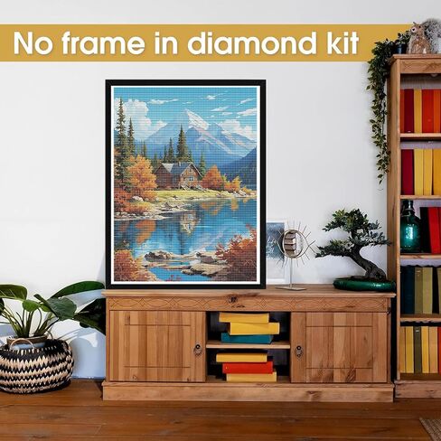 Bimkole 5D Diamond Arts Painting Kits Blue Sky, Full Drill DIY Rhinestone Embroidery Set Paint with Diamonds Art Dock by Number Kits Cross Stitch Home Wall Craft Decoration (12x16Inch) in Saudi Arabia
