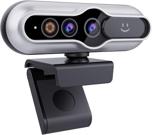 4K UHD Webcam, AI Tracking Webcams, WDR, 92° Wide Angle with Privacy Cover Laptop Camera, Built-in Noise-Canceling Dual Mics, Suitable for Live Streaming/Conference/Zoom Meeting in Kuwait