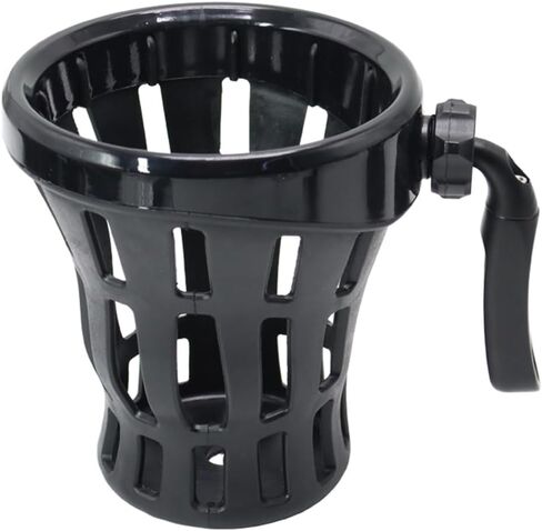Motorcycle Drink Cup Holders Handlebar Mount with Mesh Basket for Yamaha Kawasaki Suzuki Indian Honda GL1800 GL1500 F6B Universal Water Bottle Holder for Gold Wing (Black) in Saudi Arabia