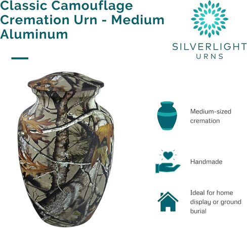 Starry Night Blue Cremation Urn for Ashes - Medium, Aluminum, Blue Urn, Child Urn, Medium Sized Cremation Urn, 8.5 Inches High in Kuwait
