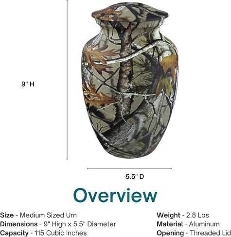 Starry Night Blue Cremation Urn for Ashes - Medium, Aluminum, Blue Urn, Child Urn, Medium Sized Cremation Urn, 8.5 Inches High in Kuwait