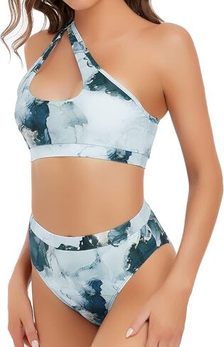 Edelqual Womens High Pherced Bikini مجموعات من قطعتين بدلة السباحة البطن التحكم المتواضع للسباحات Sexy Swimswear 2025 in Kuwait