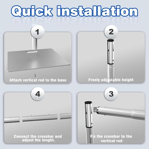Pipe and Drape Backdrop Stand 10ftx10ft Adjustable Background Support System Heavy Duty Background Stand for Wedding Banquet Decorations Silvery in Saudi Arabia
