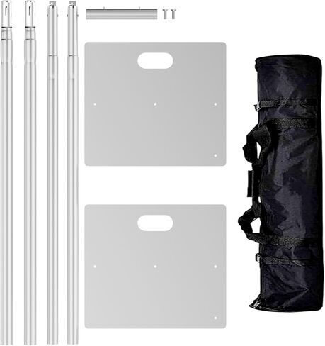 Pipe and Drape Backdrop Stand 10ftx10ft Adjustable Background Support System Heavy Duty Background Stand for Wedding Banquet Decorations Silvery in Saudi Arabia