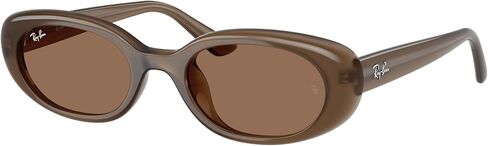 Ray-Ban RB4441D Sunglasses Bundle: RB 4441 D 677973 Opal Brown Dark Grey and Eyewear Cleaning Kit in Saudi Arabia