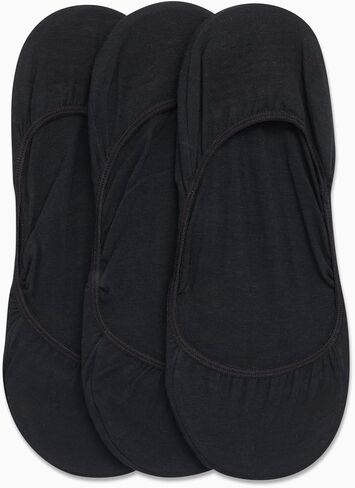 Calvin Klein Men's No Show Socks - 3 Pack Soft Cotton Blend Invisible Liners Loafer Socks for Men with Heel Grip (Size 7-12) in Saudi Arabia