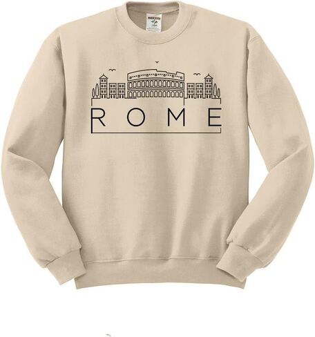 TeesAndTankYou Skyline Rome Sweatshirt Unisex in Saudi Arabia