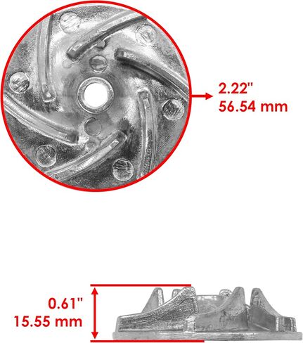 Caltric Engine Water Pump Kit متوافقة مع Can-Am Outlander 500 650 800 1000 2006 2007 2008 2009 2010 2011 2013 2014 2015/420620175 in Saudi Arabia