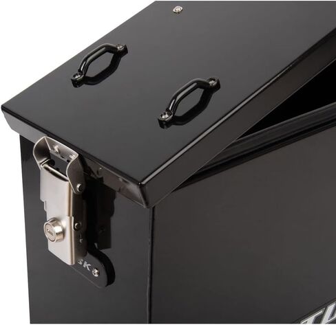 TUSK V2 Aluminum Pannier Boxes with Steel Pannier Racks- Fits CFMOTO IBEX 800 2023-2025 (Black, Medium) in Saudi Arabia