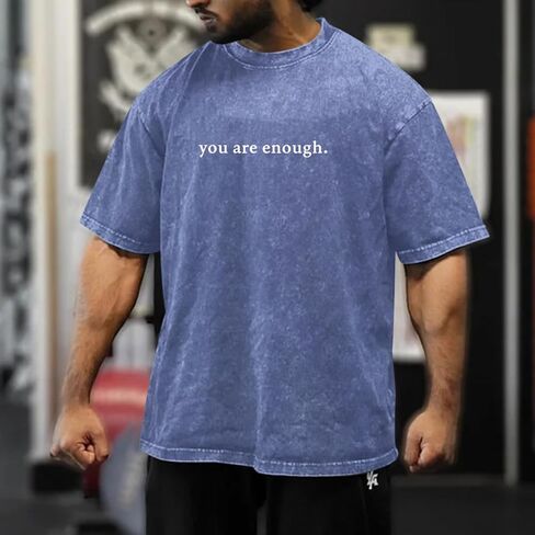 Dear Person Behind Me Shirt You are Enough Tshirts for Men Oversized Inspirational Positive Tees Vintage Graphic Tops in Saudi Arabia