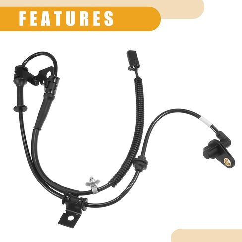 ABS Sensor No.598101W000 - Car Front Left ABS Wheel Speed Sensor - for Kia Rio 2012-2017 ABS Metal Black - 1 Pc in Kuwait