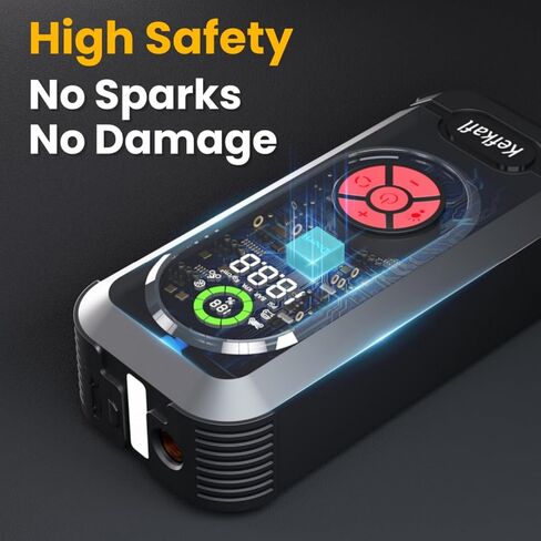 Jump Starter 5000a ، بطارية السيارة بداية قفزة محمولة مع 150 PSI الإطارات ، ضاغط هواء محمول ، مبتفع للسيارة لما يصل إلى 10.0 لتر محركات الديزل in Saudi Arabia