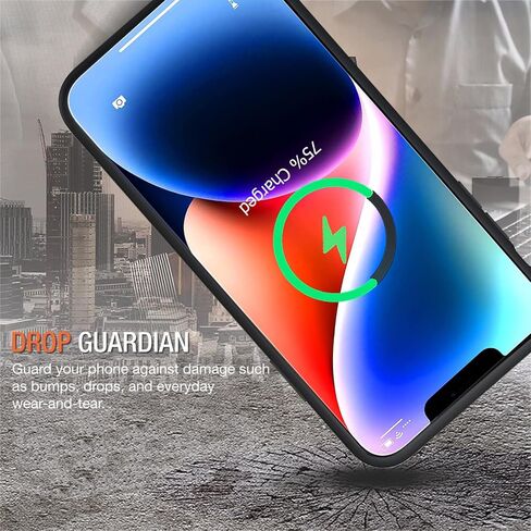 Battery Case for iPhone 15 Pro, Full Encircle 10000mAh High Capacity Rechargeable Portable Charger Case Extended Battery Pack for iPhone 15 Pro(6.1 inch) Wireless Charging Case with Carplay-Black in Kuwait