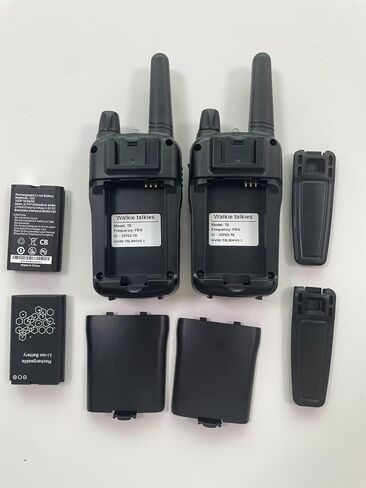 Walkie Talkies for Adults Long Range, Rechargeable Walkie Talkie 22 FRS Channels Two Way Radios with Noise Reduction, Volume Adjustment, LED Flashlight,1200mAh Rechargeable Battery (4 Pack Black) in Saudi Arabia