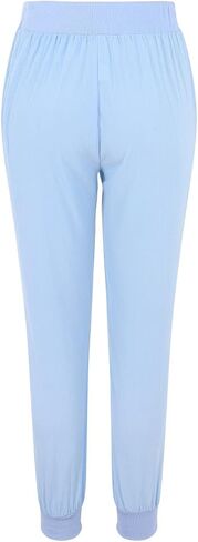 Cotton Linen Tapered Pants Women Summer Drawstring Back Elastic Waist Petite Pants Joggers Casual Beach Trousers with Pockets in Saudi Arabia