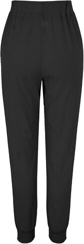 Cotton Linen Tapered Pants Women Summer Drawstring Back Elastic Waist Petite Pants Joggers Casual Beach Trousers with Pockets in Saudi Arabia