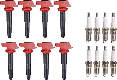 UF660 Ignition Coil Pack AP5325 Spark Plugs متوافقة مع Porsche 2008-2016 Cayenne 4.8l ، 2011 2012 2014 2015 2015 2016 Panamera 3.6L ، 2010-2016 Panamera 4.8L FITS لـ 94860210402 ، مجموعة من 8 in Saudi Arabia
