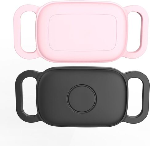 [2 حزمة] حامل طوق الكلاب لـ Tile Pro 2024 Tracker ، علبة السيليكون المقاومة للماء لـ Tile Life360 Pro ، مكتشف الغطاء المرن الخدش المرن لملحقات قلادة القط (الأزرق/الوردي) in Kuwait