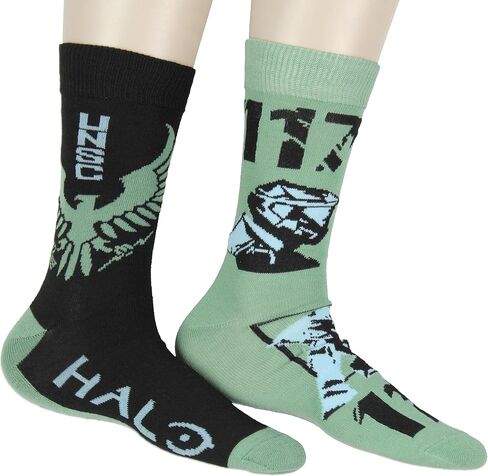 BioWorld Halo Men Men United Space Command Master 117 2-pack 2-pack mid-calf video game crew socks in Saudi Arabia
