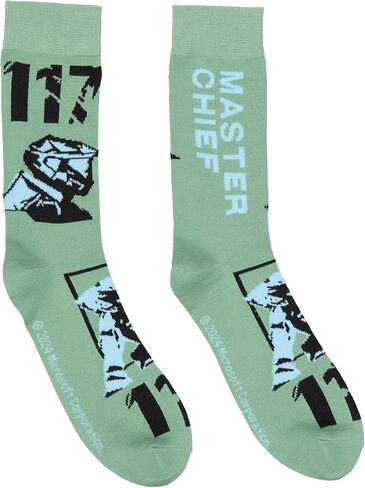 BioWorld Halo Men Men United Space Command Master 117 2-pack 2-pack mid-calf video game crew socks in Saudi Arabia