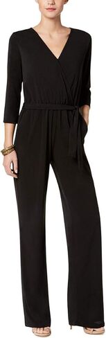 Womens Petites Matte Jersey Belted Jumpsuit in Saudi Arabia