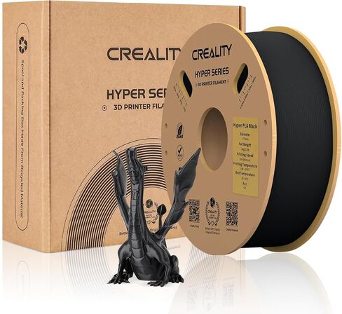 Hyper ABS أسود + رمادي Creality Hyper ABS خيوط 1.75 مم، خيوط طابعة ثلاثية الأبعاد لمقاومة درجات الحرارة العالية، 1 كجم (2.2 رطل)/بكرة، دقة الأبعاد ± 0.05 مم، تناسب معظم الطابعات ثلاثية الأبعاد، 2 كجم in Saudi Arabia