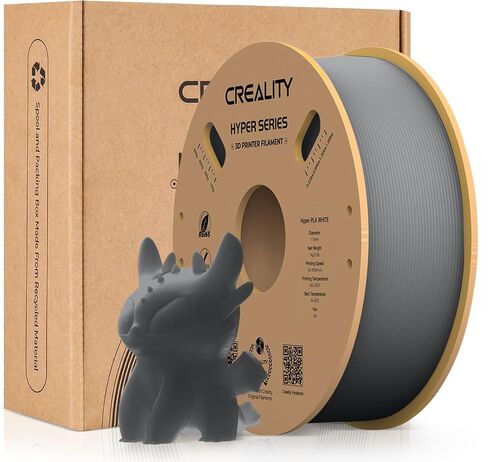 Hyper ABS Black+Grey Creality Hyper ABS Filament 1.75mm, 3D Printer Filament for High Temperature Resistance, 1kg(2.2lb)/Spool, Dimensional Accuracy ± 0.05 mm, Fits for Most 3D Printers, 2KG in Saudi Arabia