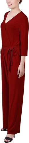 Womens Petites Matte Jersey Belted Jumpsuit in Saudi Arabia