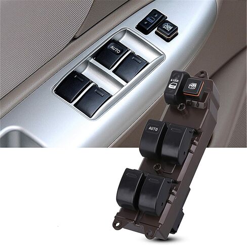 84820aa070 مفتاح نافذة الطاقة الجانبية للسائق ، متوافق مع 2002-2006 Toyota Camry ، 2003-2008 Corolla/Matrix ، 2004-2009 Sienna ، 2005-2007 Tacoma ، 2004-2006 Scion XA/XB ، استبدل 84820aa050 ، 14 Pins in Saudi Arabia