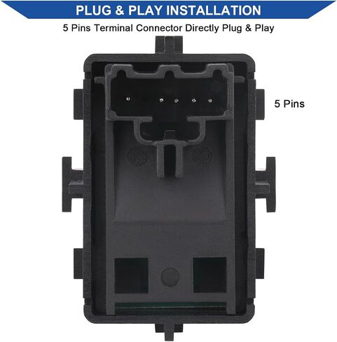 زر تبديل نافذة الطاقة على جانب الراكب المتوافق مع 2013-2024 Ford Edge/F150/Fusion/Mustang/Expedition ، 2017-2024 Lincoln Continental/MKX/Navigator ، يحل محل OEM SW7340 in Saudi Arabia