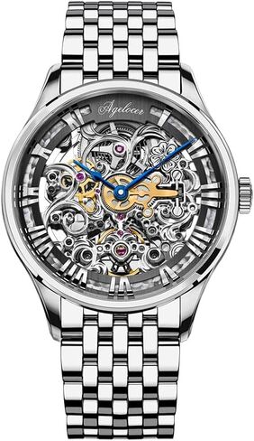Agelocer Watches Automatic for Men Mechanical Tourbillon Skeleton Watch Men's Wrist Watch Watch Luxury Dress Watch Watches Watches Skeleton Dial in Kuwait