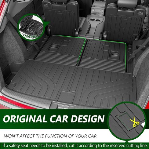 حصيرة الأرضية متوافقة مع 2022-2025 Acura MDX Cargo Mat Planer Liner Backrest Trunk Mat Planer Planer for 2022-2025 Acura MDX Accessories in Saudi Arabia