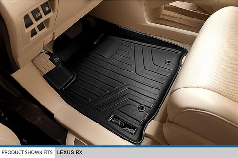 SMARTLINER Custom Fit Floor Mats 2 Rows and Cargo Liner Set Black for 2013-2015 Lexus RX350/RX450h in Saudi Arabia