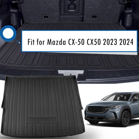 جذع حصيرة البضائع الملحمية ل Mazda CX-50 CX50 2023 2024 2025 حماية السجاد الشحن بطانة جميع الملحقات الجذع الخلفية الجذع. in Saudi Arabia