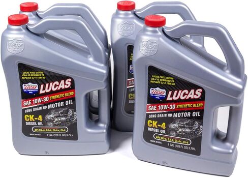 مزيج Lucas Oil 10282-4 الاصطناعية (علبة زيت 10w30diesel 4 × 1 جالون) ، حزمة واحدة in Kuwait