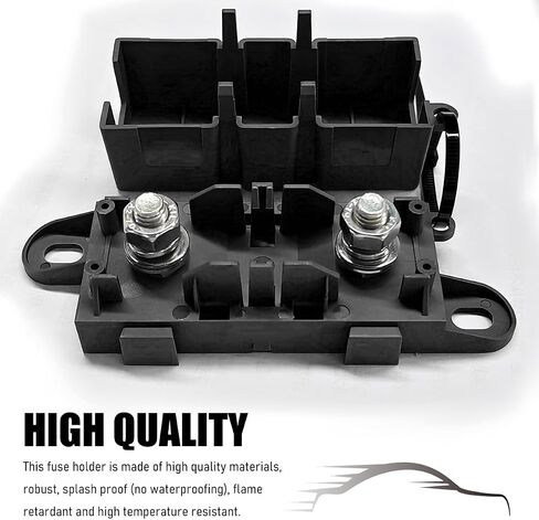 2 PCS AMG Mega Fuse Holder ، High Bolt-Down Fuse حامل للسيارة من أجل الصمامات ANM Bolt-on ، و ANM-H MEGA MEGA COLLES مقاومة للحرارة لـ AMG MEGA الصمامات (RED) in Saudi Arabia