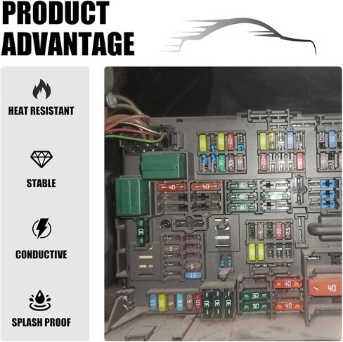 2 PCS AMG Mega Fuse Holder ، High Bolt-Down Fuse حامل للسيارة من أجل الصمامات ANM Bolt-on ، و ANM-H MEGA MEGA COLLES مقاومة للحرارة لـ AMG MEGA الصمامات (RED) in Saudi Arabia