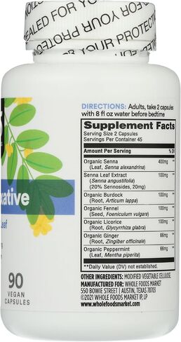 365 by Whole Foods Market, Herbal Laxative, 90 Count in Saudi Arabia