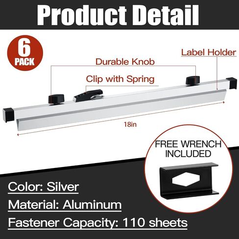 Estune 6 Pcs 36 Inches Blueprint Hanging Clamps Blueprint Binding Strips Blueprint Storage for Construction Paper Poster Plans Drawings Arts(36 Inches) in Saudi Arabia