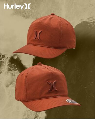 Hurley Men's Baseball Cap - Lightweight Moisture-Wicking Snap-Back Curved Bill Fitted Baseball Hats for Men in Saudi Arabia
